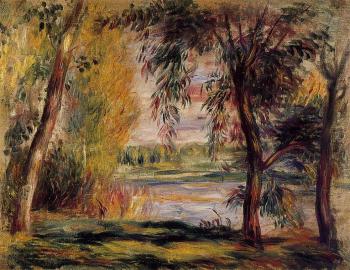 Pierre Auguste Renoir : Trees by the Water